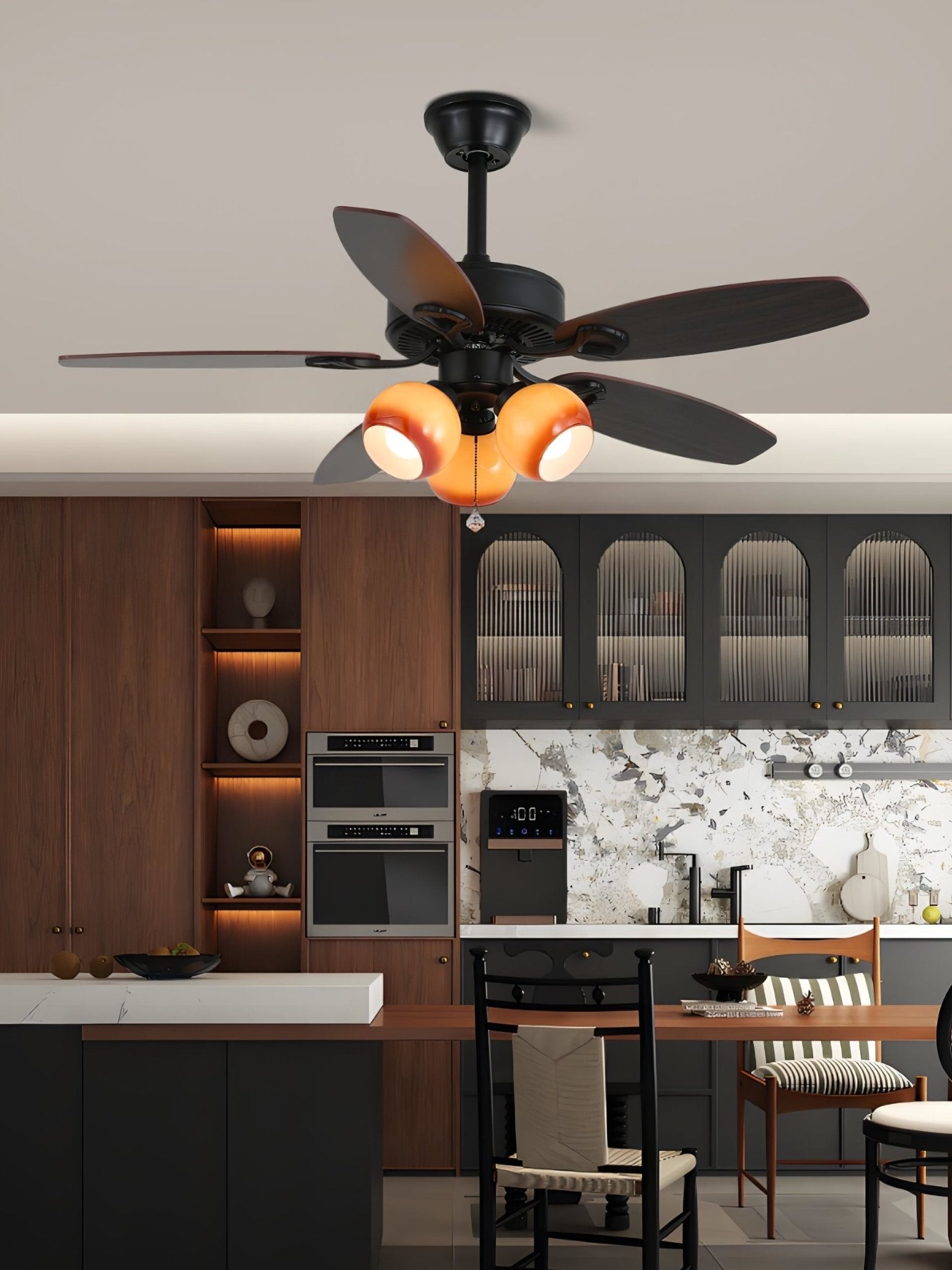 Calantha Bloom Ceiling Fan with Light Kit - Modern Flush Mount Fan for Bedroom, Living Room & Office - Energy Efficient LED Lighting & Quiet Reversible Motor