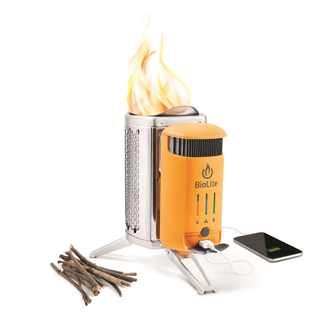 BioLite CampStove 2 Plus Portable Wood Burning Camping Stove with USB Charger - Perfect for Outdoor Cooking, Camping Trips & Emergency Power Supply