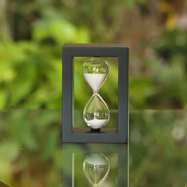 30 or 60 Minute Modern Rectangle Hourglass Sand Timer - Perfect for Board Games, Yoga, Meditation, Cooking & Classroom Activities