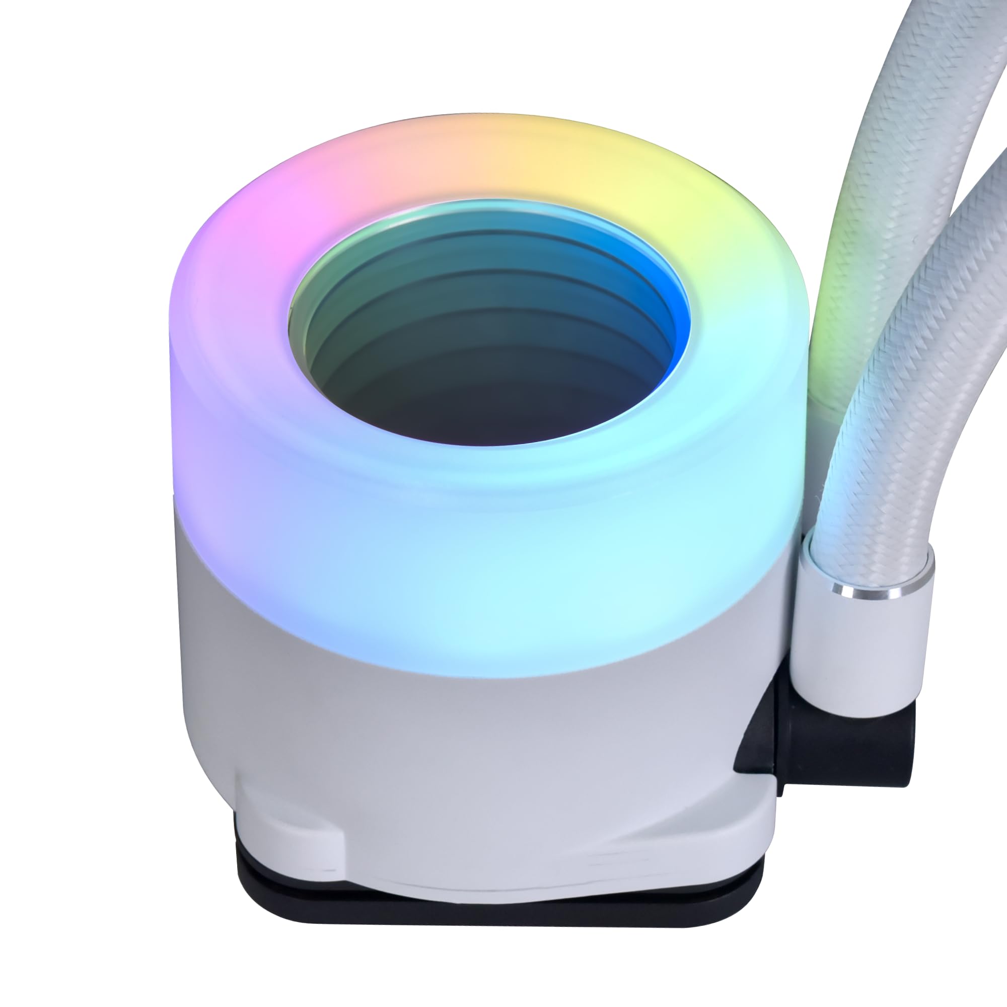 Lian Li GA2T36W Galahad II Trinity 360mm AIO RGB CPU Liquid Cooler - Daisy-Chain ARGB Radiator Fans - Compatible with Intel LGA 1700/1200/115X & AMD AM5/AM4 - White - Perfect for Gaming PCs & High-Performance Workstations