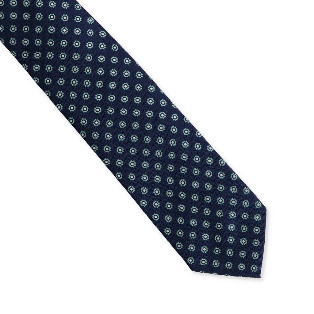 HENRY SARTORIAL X CANTINI Premium Woven Silk Tie in Mint Green - Elegant Necktie for Business, Weddings & Formal Occasions