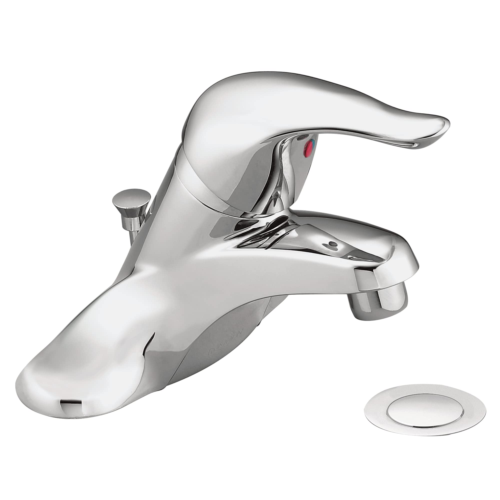 Moen L4625 Chateau Single Handle Low Arc Bathroom Sink Faucet in Chrome Finish - Perfect for Modern Bathroom Vanities and Powder Rooms