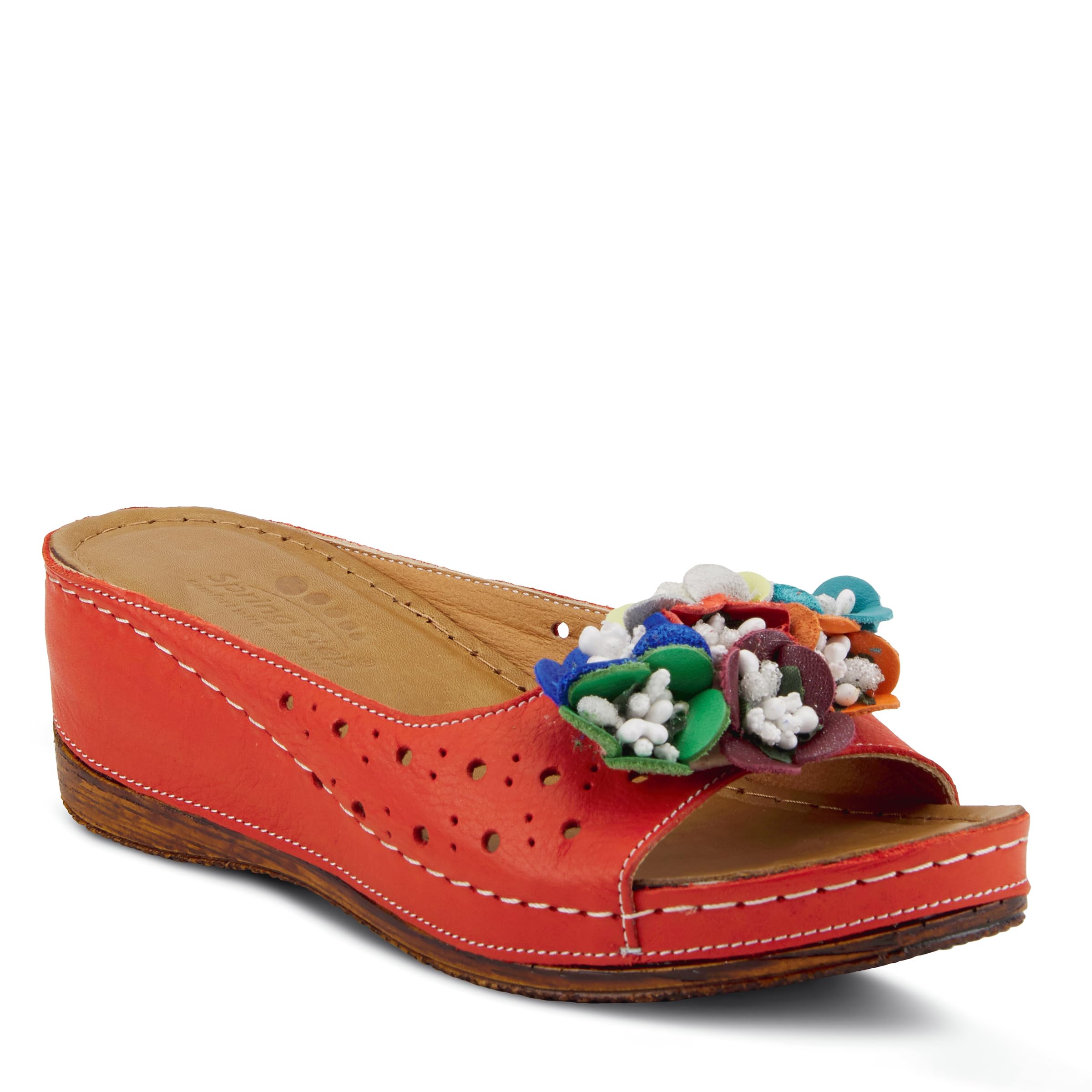 Spring Step Women's Flowerchild Slide Sandal - Comfortable Bohemian Flip Flops for Beach, Pool & Summer Outfits