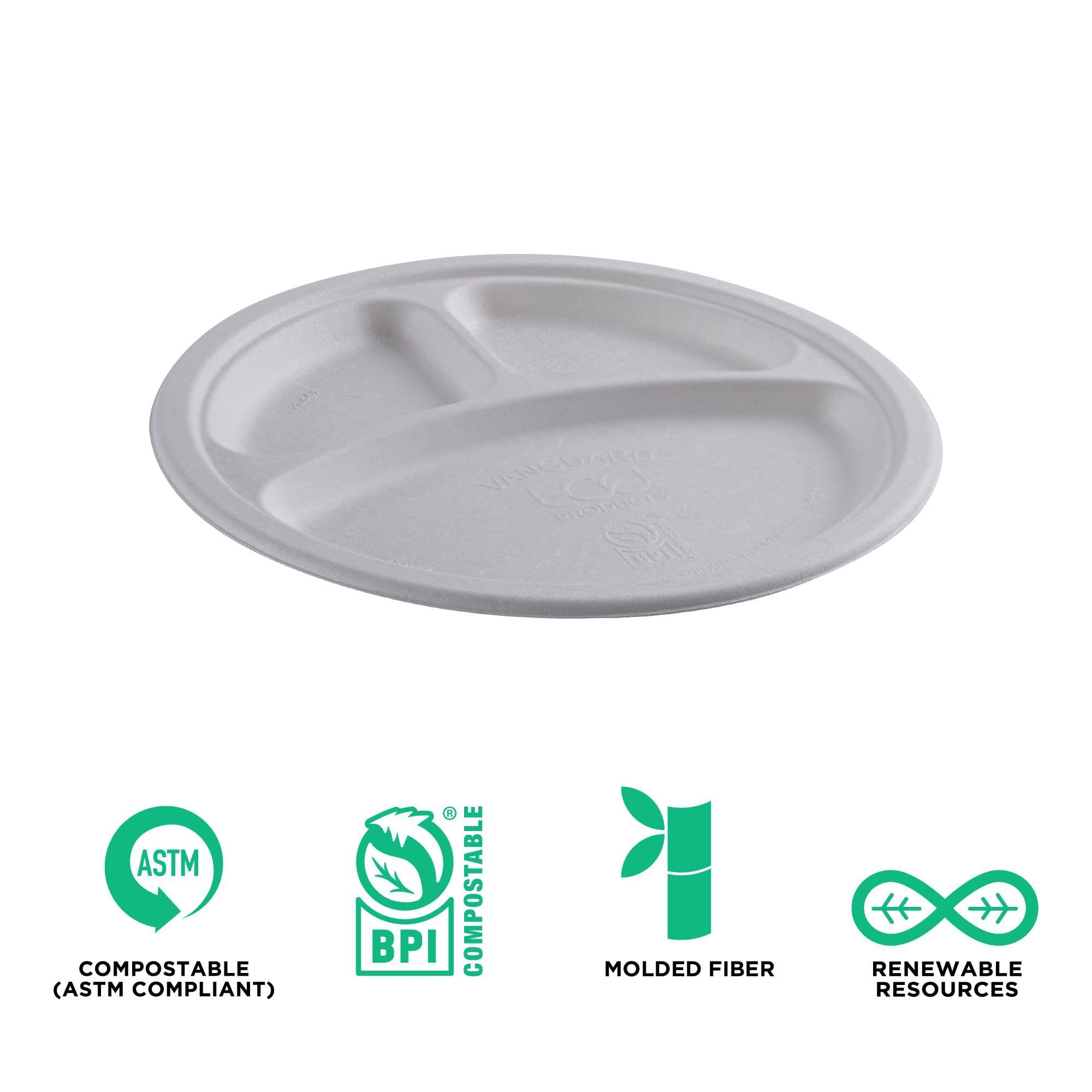 ECO-Friendly Compostable 3-Compartment 10