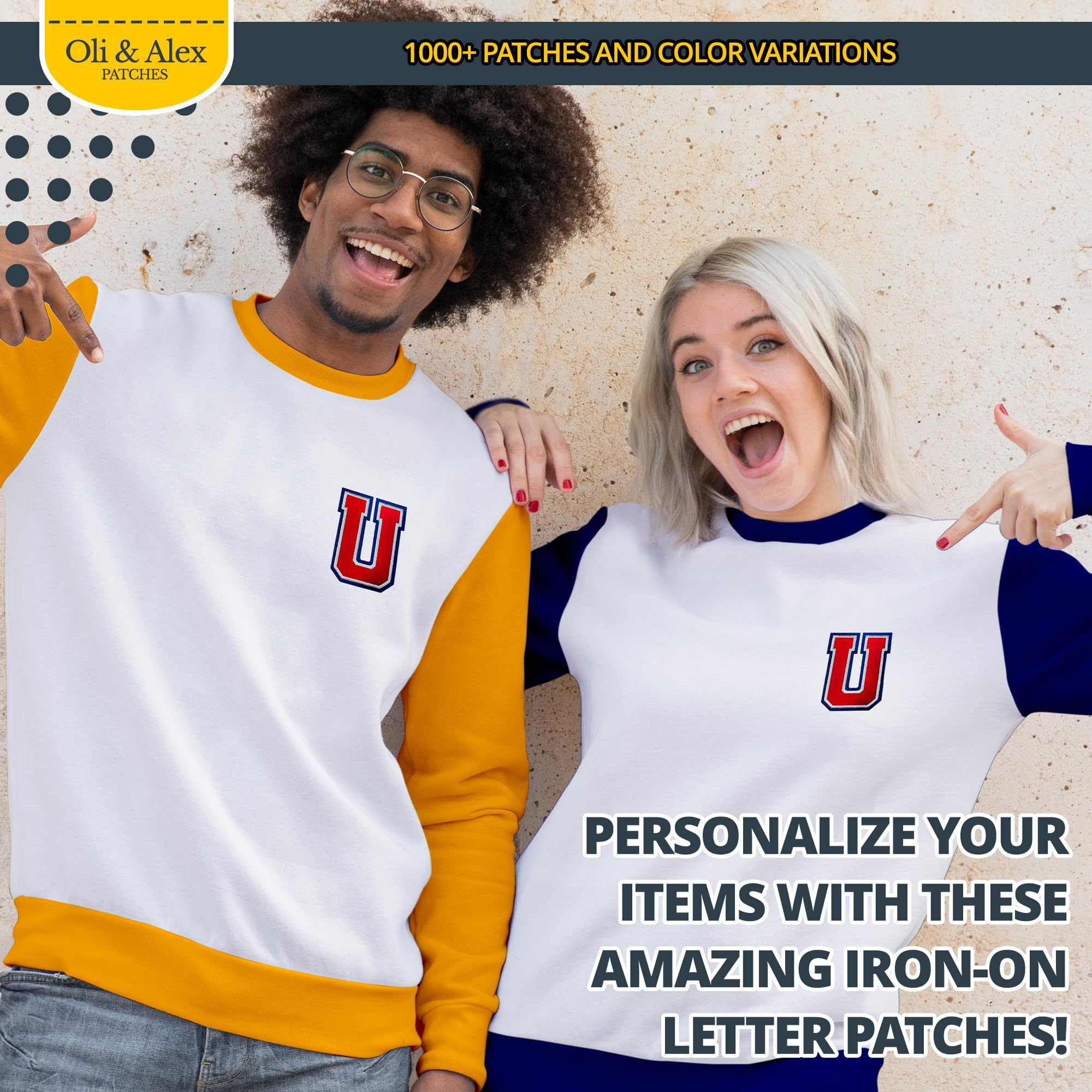 Premium Iron On Letters Patches - High Quality Embroidered Alphabet Appliques for Clothing (4.5 Inch) - Varsity Style Sew-On Patches for Jackets, Jeans & Denim - Perfect for DIY Fashion, School Spirit & Customizing Outfits (Red)