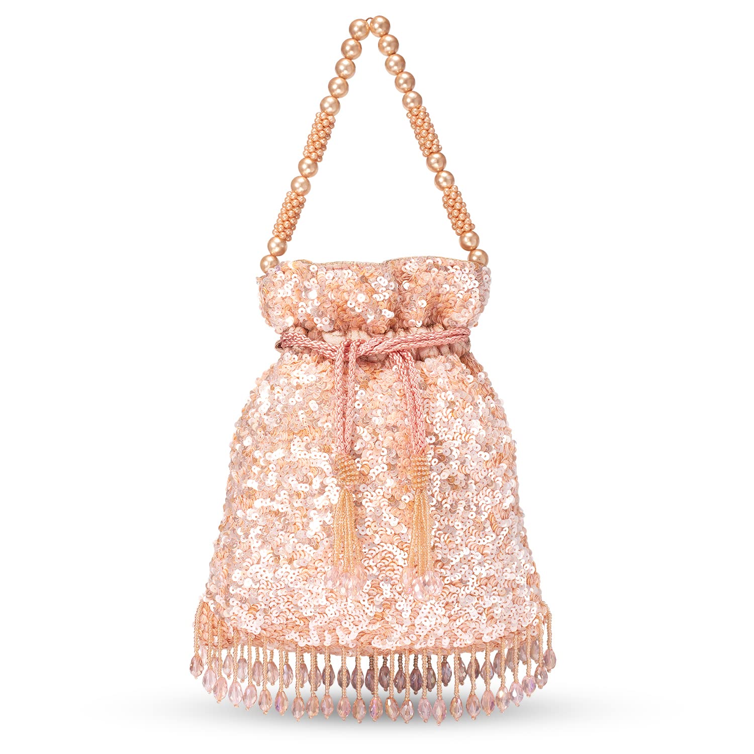Aheli Indian Potli Bags for Women - Ethnic Embroidered Clutch Purse with Drawstring, Wedding Bridal Evening Party Handbag - Perfect for Festivals, Weddings & Special Occasions