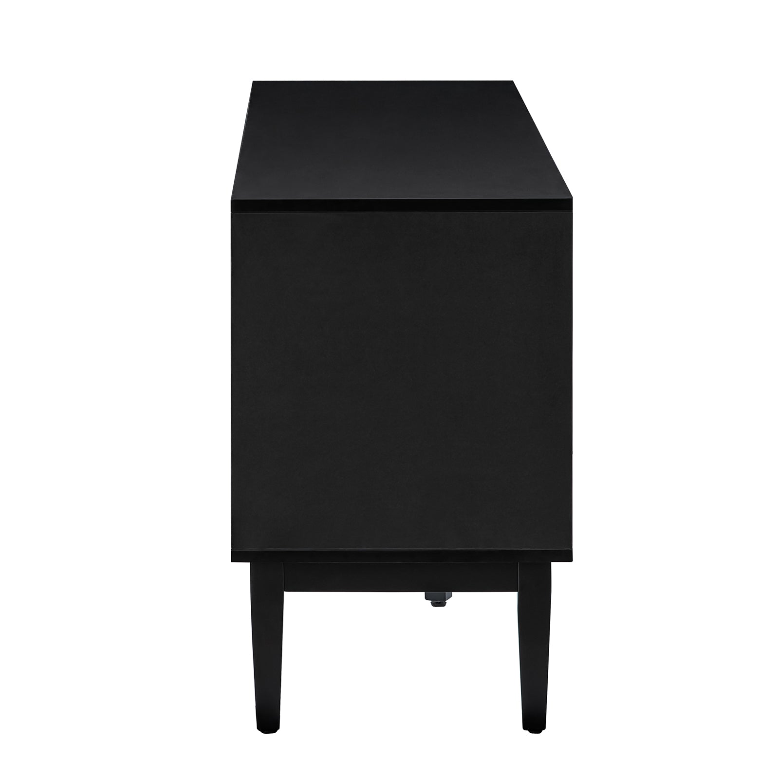 Regal 58-Inch Wide TV Stand with Reversible Checkered Game Board - Modern Entertainment Center for Living Room, Game Nights & Family Gatherings
