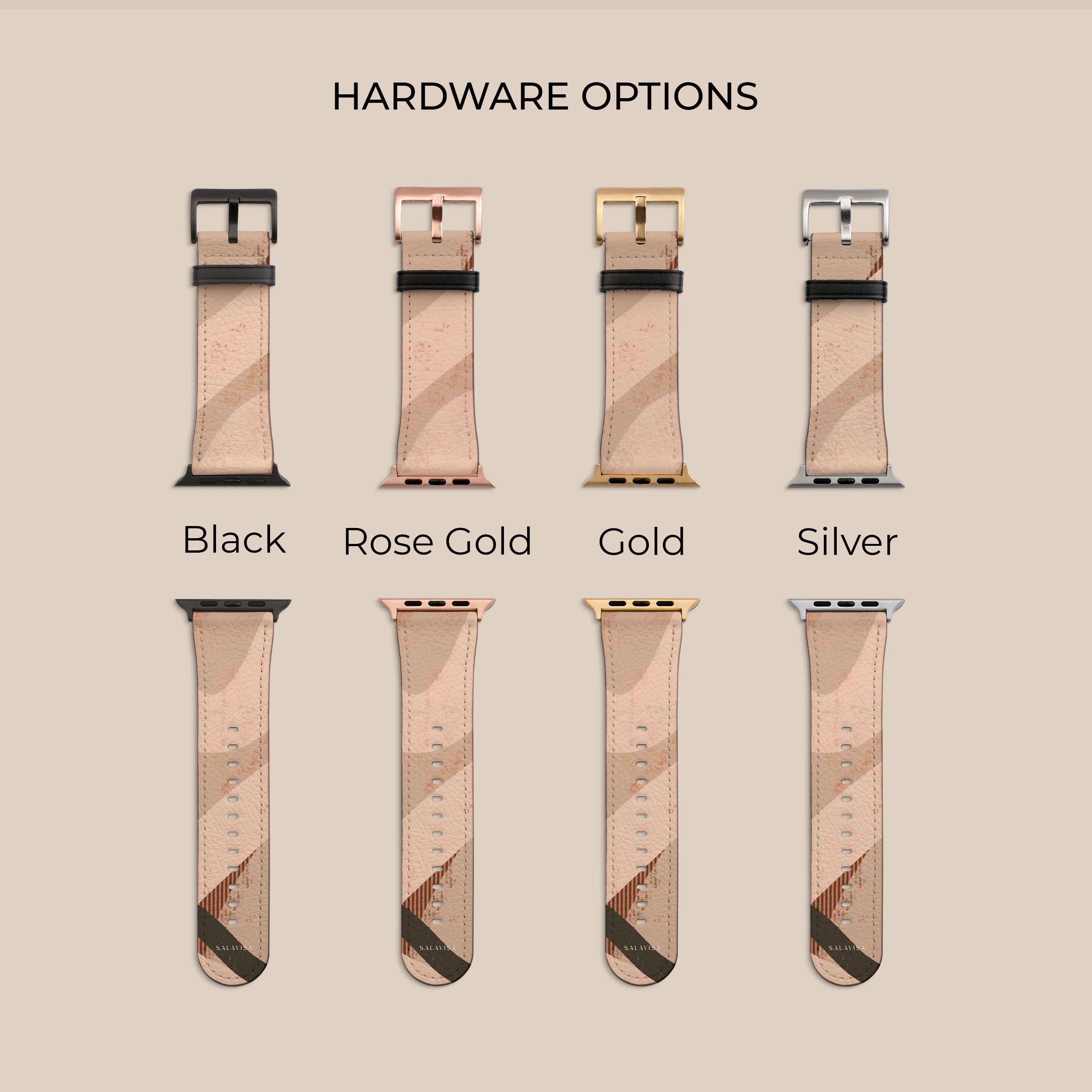 Organic Beige Apple Watch Band - Soft, Eco-Friendly, Comfortable Strap for Workouts, Running & Everyday Use