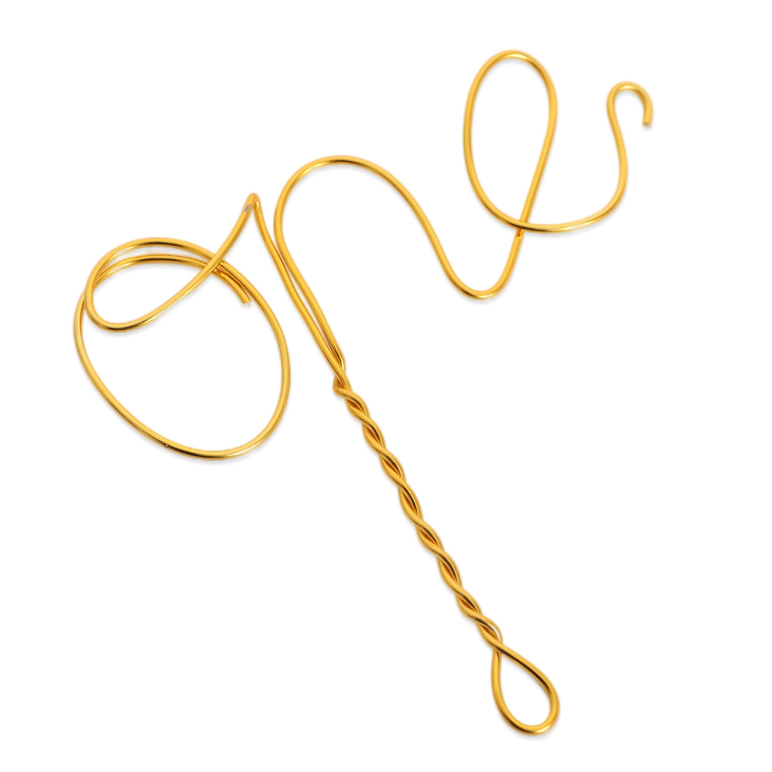 Modern Gold Wire Cake Topper for 1st Birthday Party Decorations - Elegant First Birthday Cake Smash Topper, Baby Shower Photo Props (Gold) - Perfect for Birthday Cakes, Smash Cakes & Baby Shower Decorations