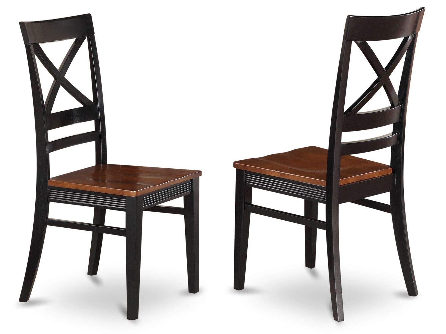 East West Furniture 3-Piece Counter Height Dining Set - 36x36 Inch Square Kitchen Table with 2 Chairs in Black & Cherry - Perfect for Small Spaces, Breakfast Nooks & Modern Apartments