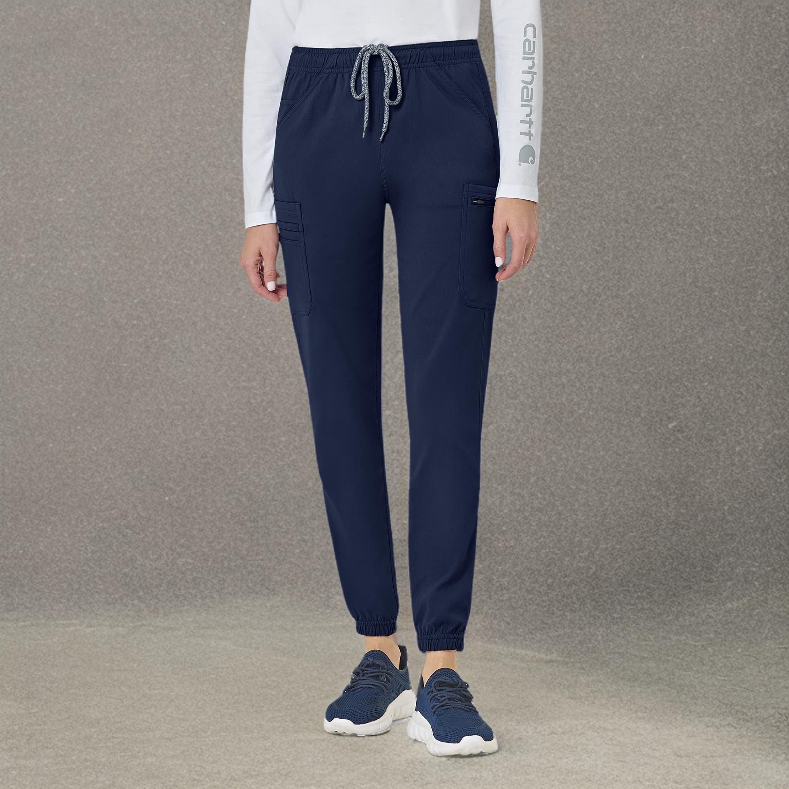 Carhartt Women's Cargo Jogger Scrub Pants - Comfortable Work Pants for Nurses, Medical Professionals & Healthcare Workers - Perfect for Hospital Shifts, Clinics & Outdoor Activities