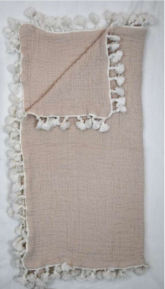 6-Layer Muslin Baby Blanket by Crane - Soft, Breathable & Lightweight for Swaddling, Nursing & Stroller Use