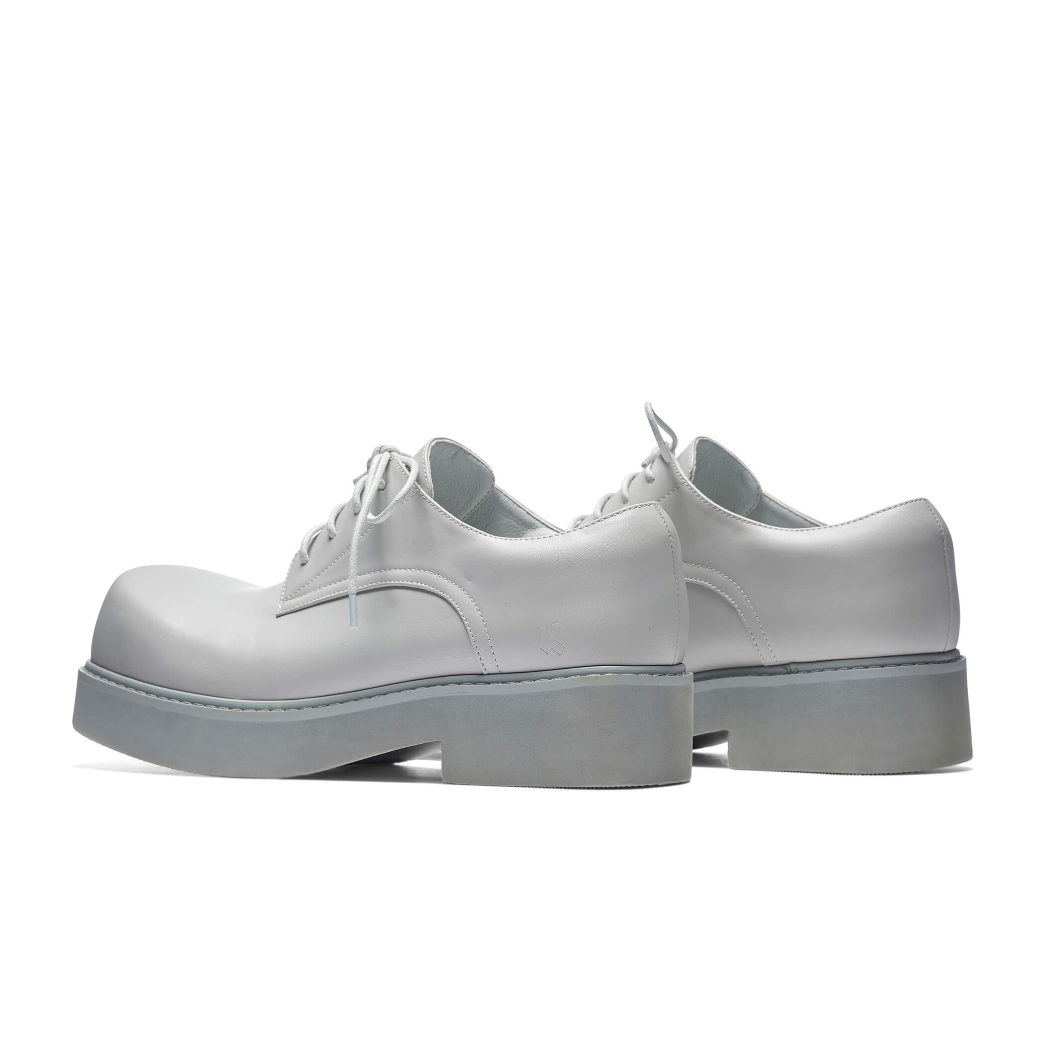 400% Oversized Derby Shoes for Men - Trendy Grey Platform Shoes for Punk & Gothic Fashion | Perfect for Cosplay, Halloween & Bold Street Style
