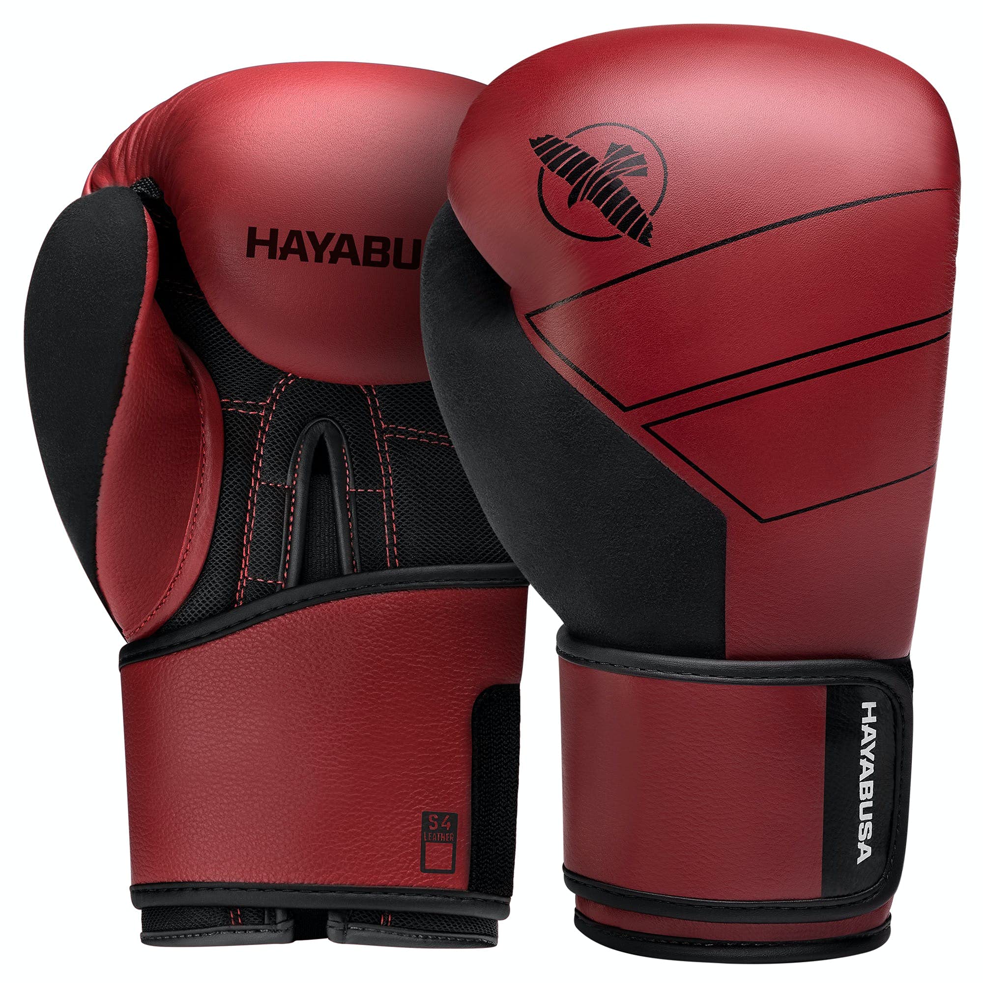 Hayabusa S4 Premium Leather Boxing Gloves for Men & Women - Professional Training, Sparring & MMA Fighting Gear for Home Gym & Boxing Club Workouts