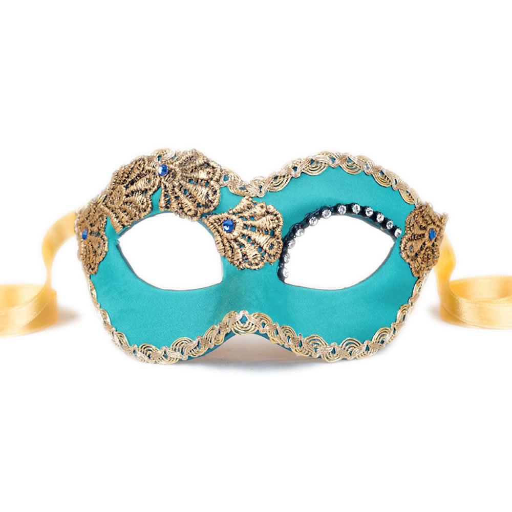 Elegant Venetian Masquerade Mask for Women - Handcrafted Lace Face Cover for Costume Parties, Halloween, Mardi Gras & Venetian Balls