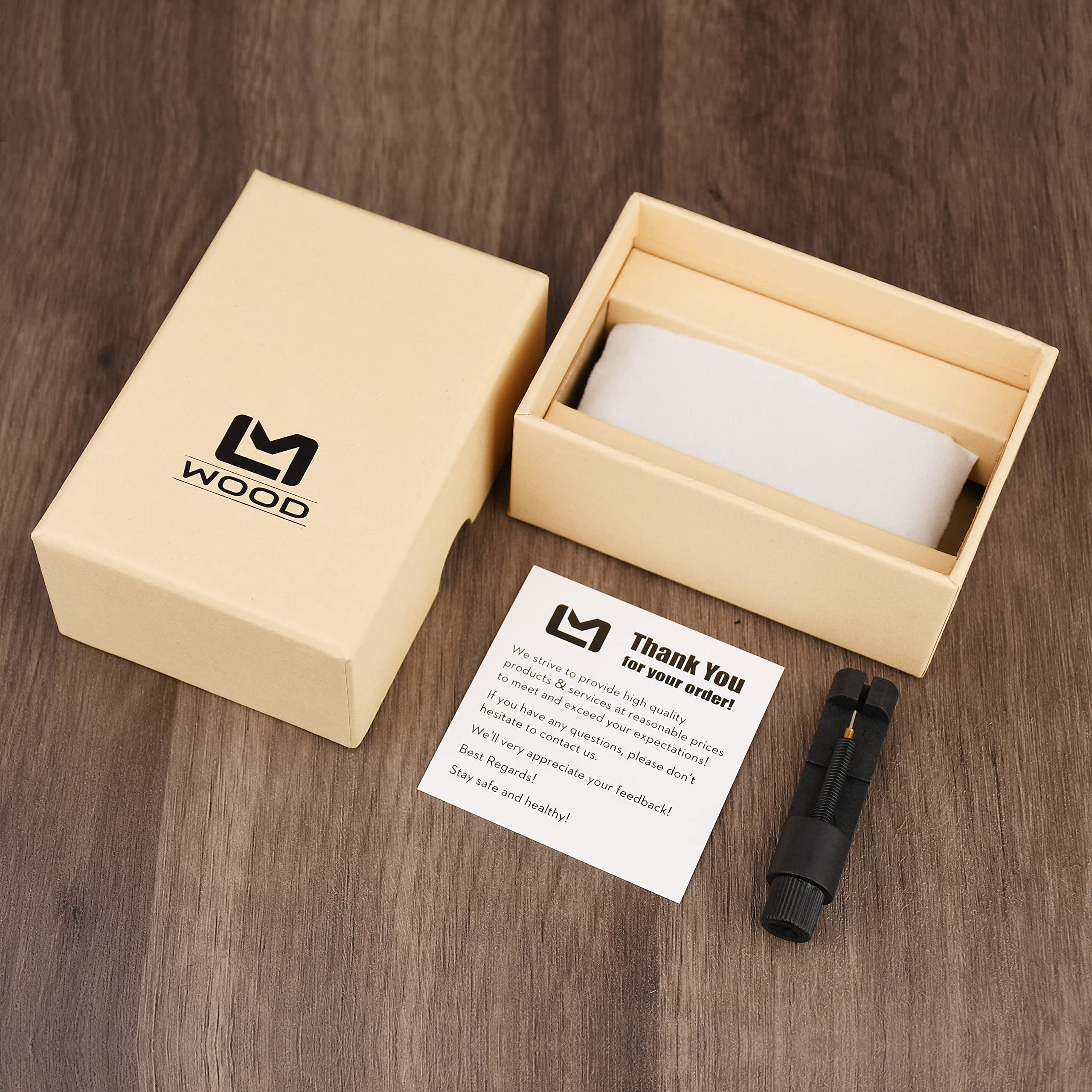 Personalized Wooden Watch for Men - Custom Engraved Japanese Analog Quartz Wristwatch with Wood Band | Unique Gift for Anniversary, Birthday & Special Occasions