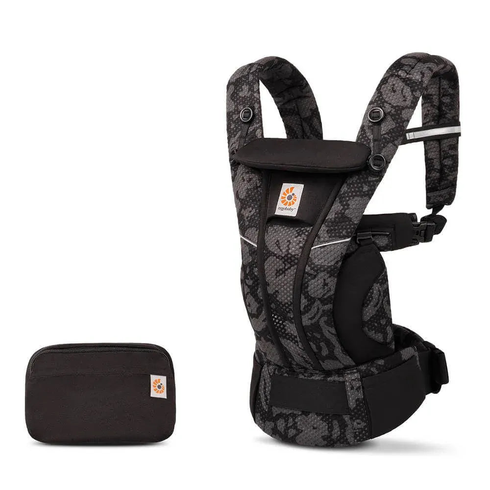 Omni Breeze Baby Carrier - Lightweight & Ergonomic Infant Carrier for Newborn to Toddler, Onyx Blooms Print - Perfect for Hiking, Shopping & Hands-Free Parenting