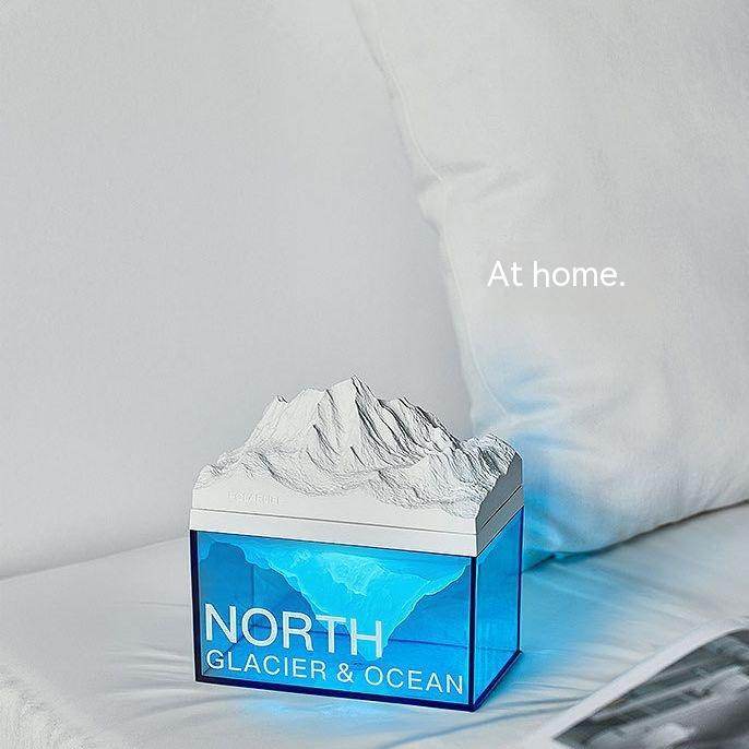 FrostAura™ Glacier Atmosphere Night Light - Soothing LED Mood Light for Bedroom, Nursery & Relaxation - Perfect for Kids, Adults & Home Decor