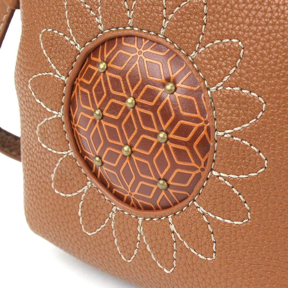 Chala Handbags Sunflower Print UNI Cellphone Crossbody Purse for Women - Stylish & Lightweight for Daily Use, Travel, and Shopping