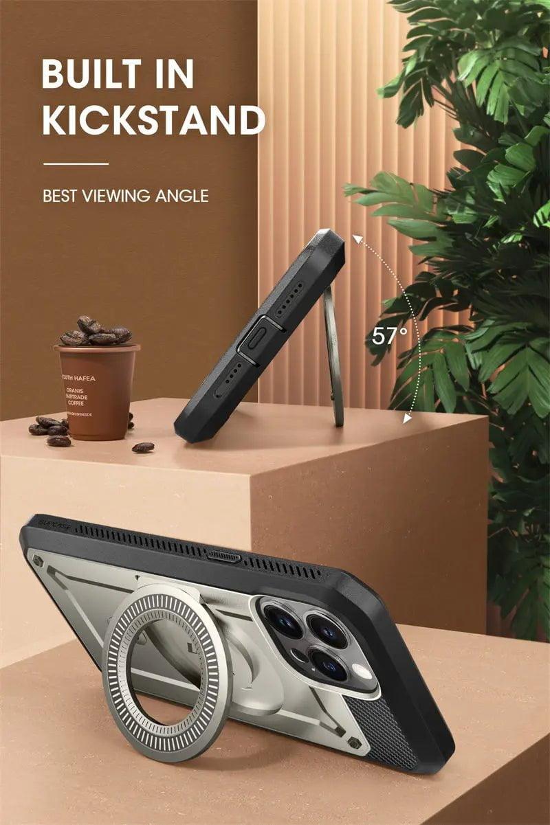 iPhone 15 Pro SUPCASE UB Pro Mag Full Body Protective Case with Magnetic Compatibility - Perfect for Outdoor Adventures, Work & Daily Use