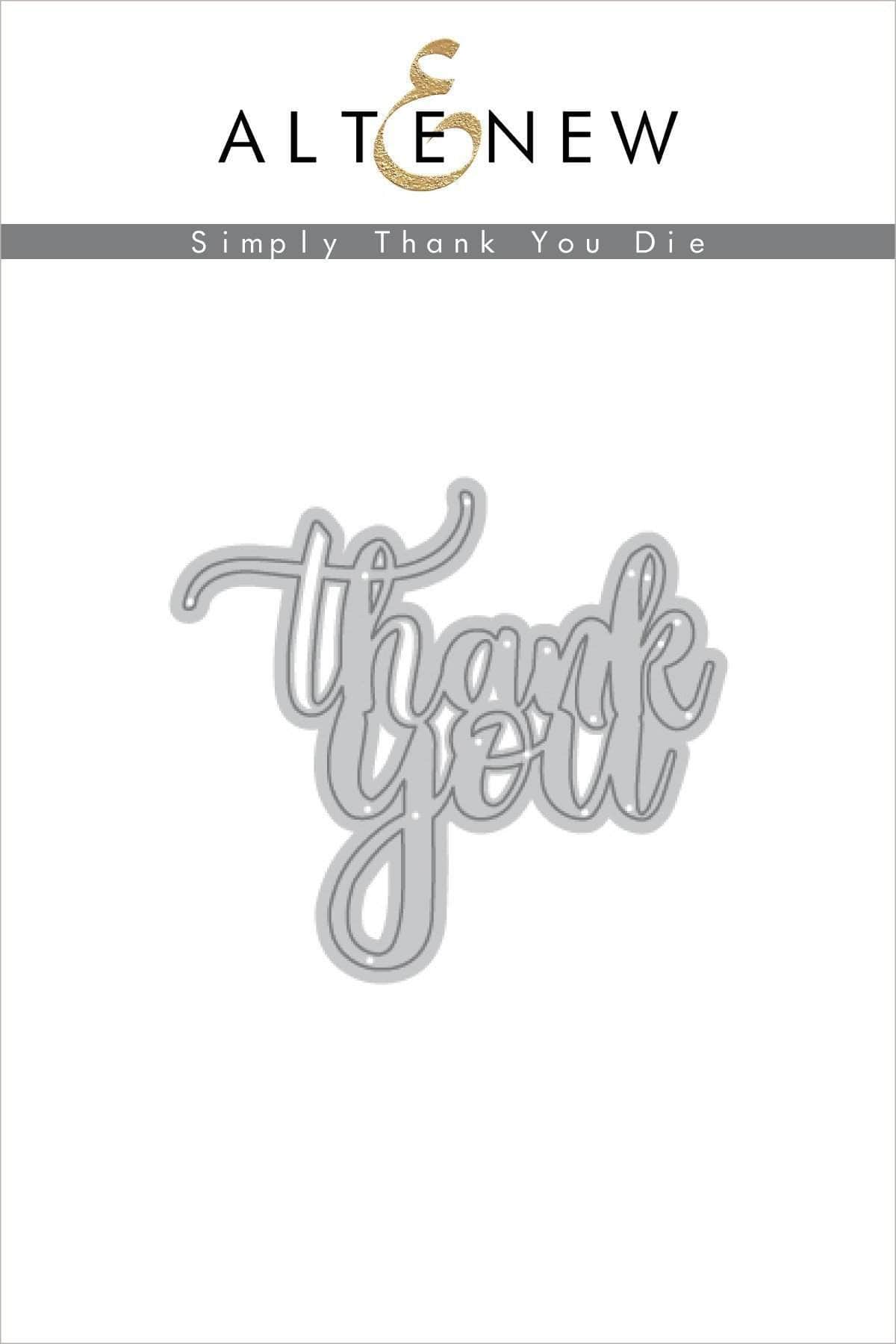 Simply Thank You Die - Elegant Crafting Die for DIY Greeting Cards, Scrapbooking & Paper Crafts - Perfect for Thank You Cards, Invitations & Handmade Gifts