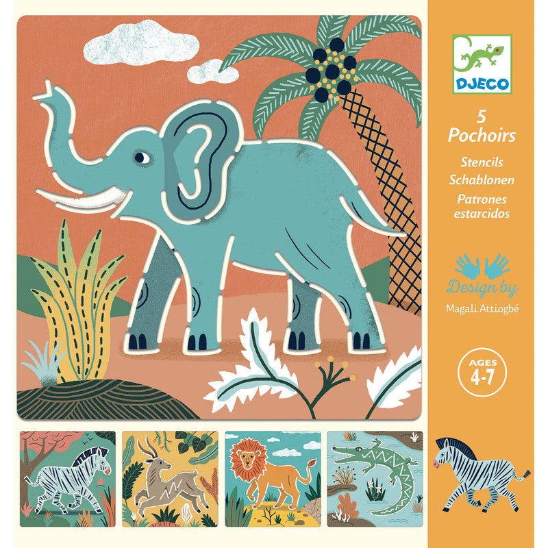 Buy Djeco Stencil Packs Online - Creative Art & Craft Stencils for Kids & Adults - Perfect for DIY Projects, Scrapbooking & Home Decor