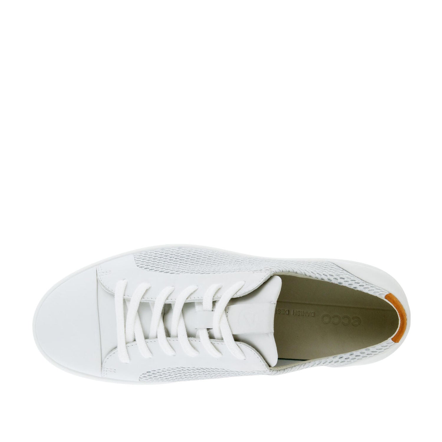 ECCO Men's Soft 7 Sneakers - White/Lion Leather Casual Shoes for Walking, Travel & Everyday Comfort | Breathable & Lightweight