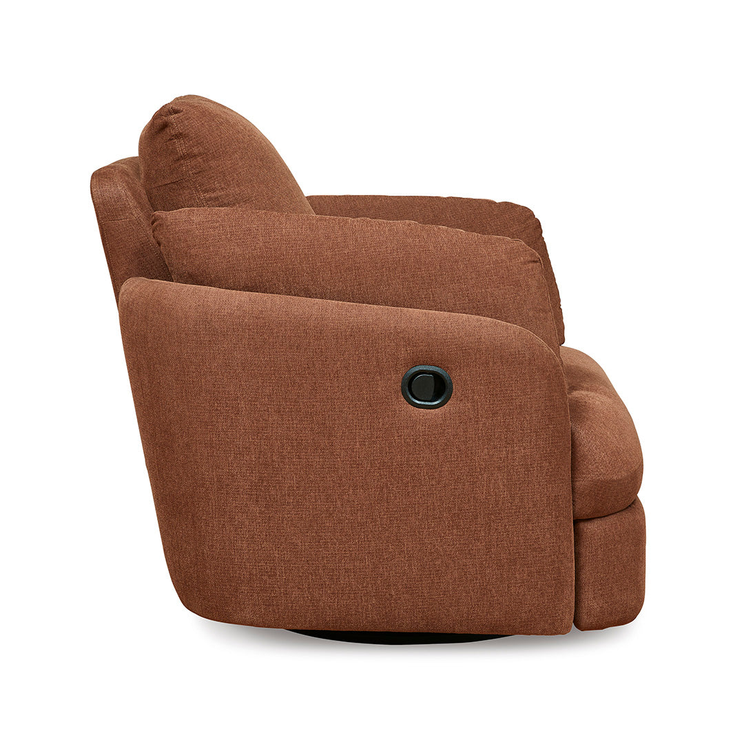 Modmax Swivel Glider Recliner Chair - 360 Degree Rotating Rocker Recliner with Smooth Gliding Motion, Padded Armrests & Lumbar Support - Perfect for Living Room, Nursery, or Home Theater Relaxation