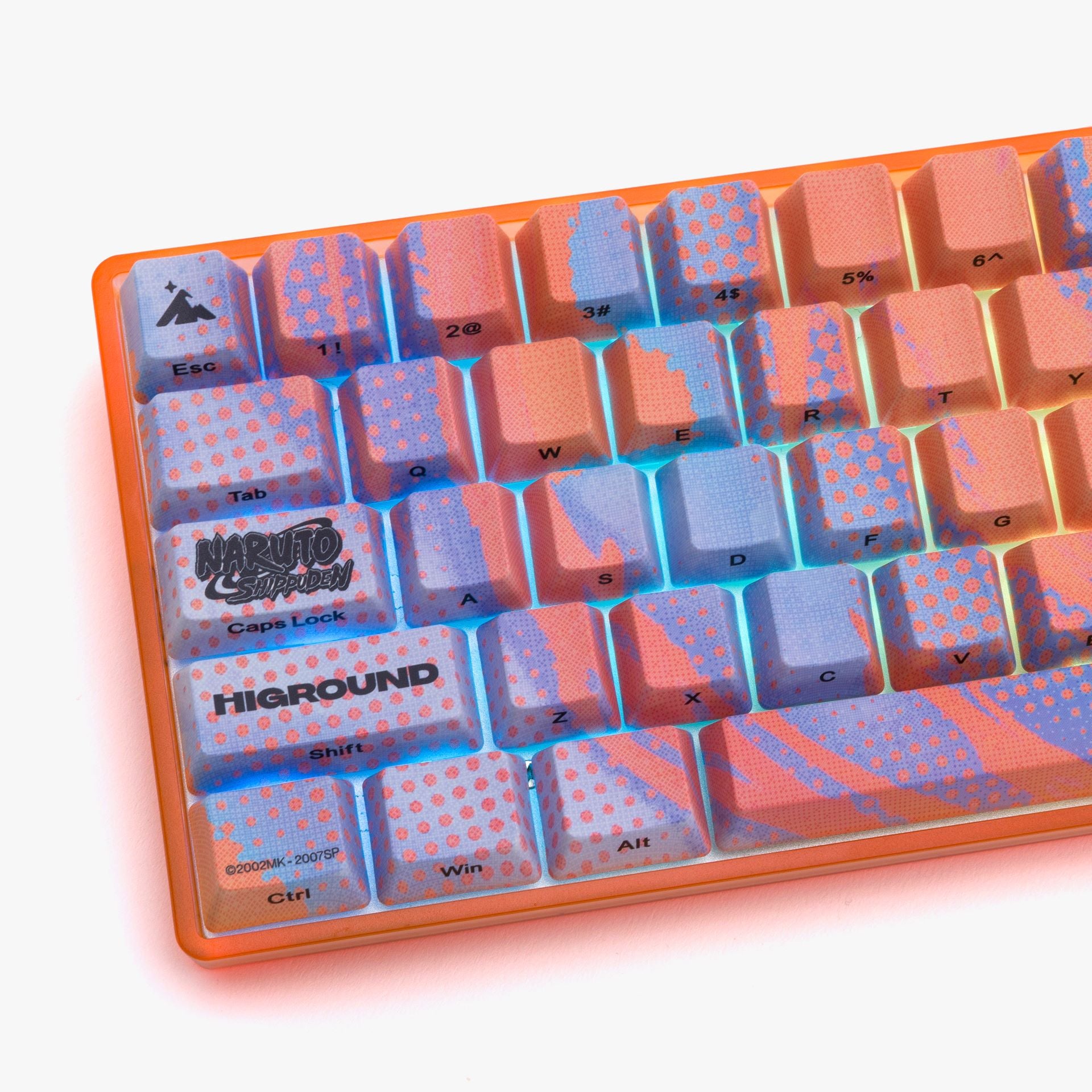 Naruto x HG Basecamp 65HE Mechanical Gaming Keyboard - Custom Anime Themed RGB Backlit for PC/Mac - Perfect for Gaming, Typing & Anime Fans Collection