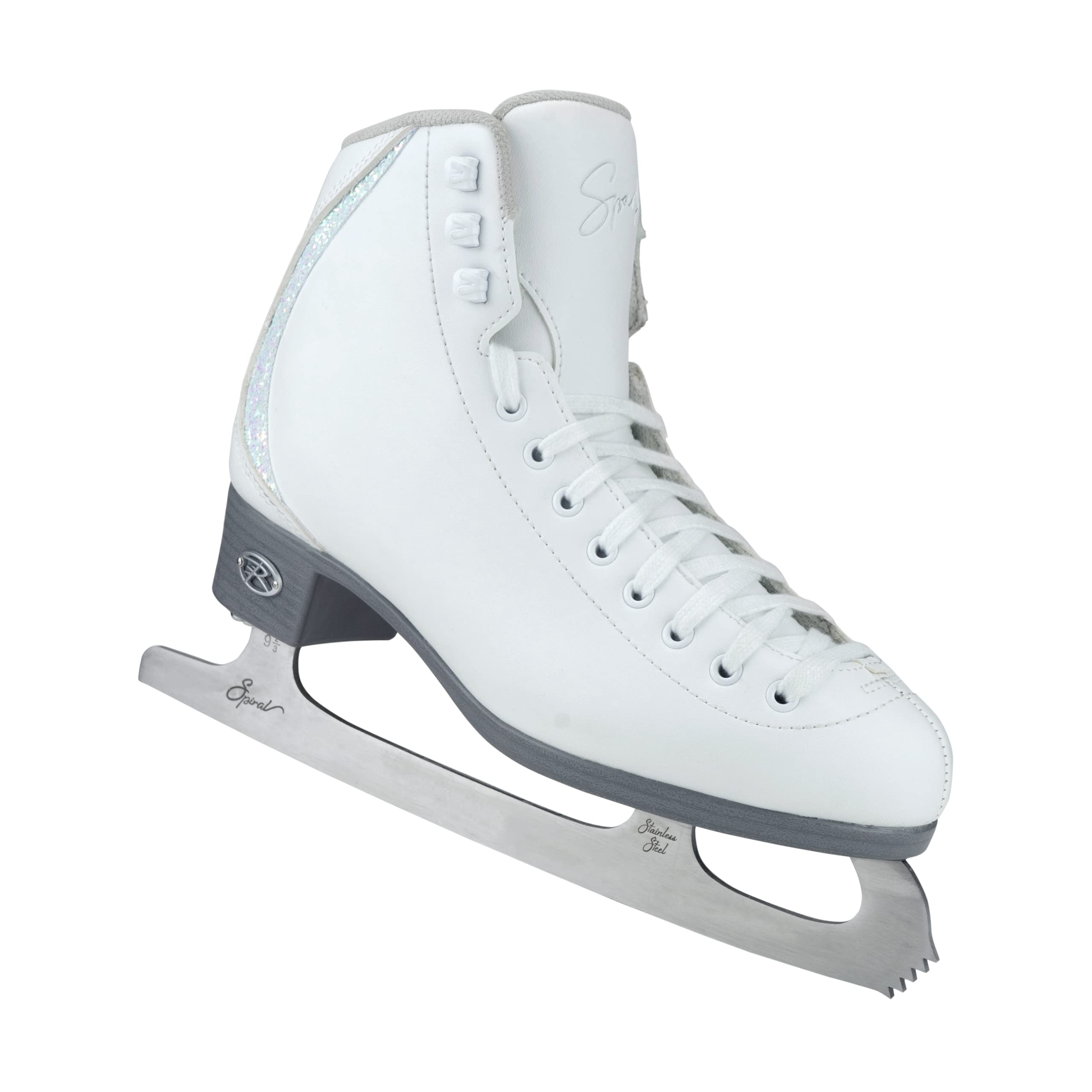Riedell Sparkle Recreational Beginner Figure Ice Skates - Soft Boot for Comfortable Skating | Perfect for Ice Rinks, Winter Sports & Snow Days