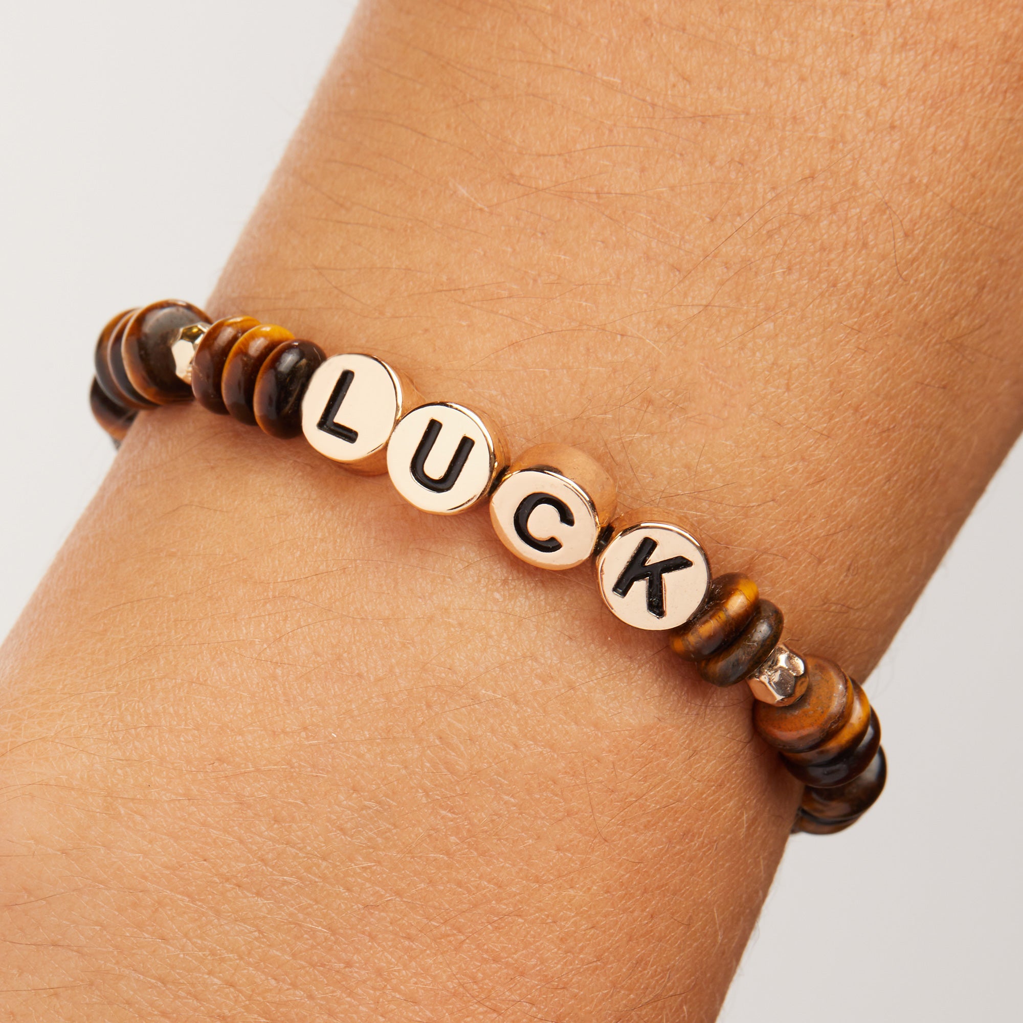 Natural Tiger's Eye Stretch Bracelet for Good Luck & Protection - Unisex Adjustable Beaded Jewelry for Meditation, Yoga & Positive Energy