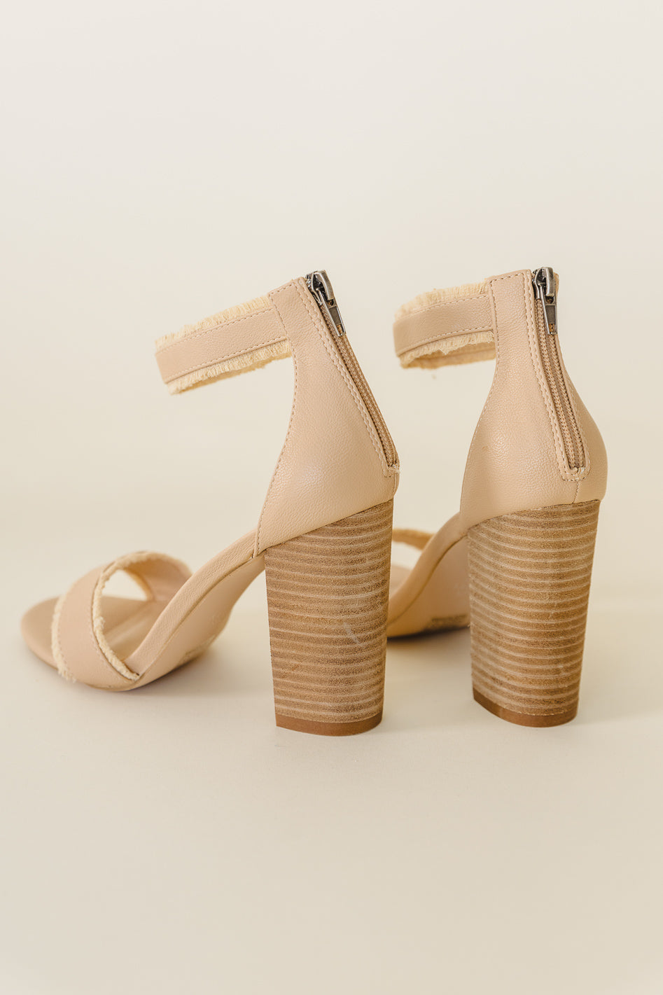 Kenzie Nude Heels - Women's Comfortable High Heels for Work, Party & Evening Wear - Final Sale