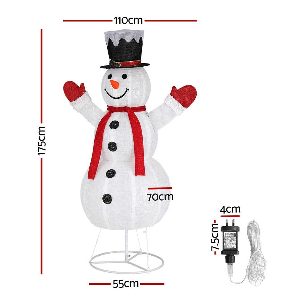 1.7M 200 LED Christmas Fairy Lights with Snowman Decorations - Indoor/Outdoor Holiday String Lights for Xmas Tree, Home, Yard, and Party Decorations