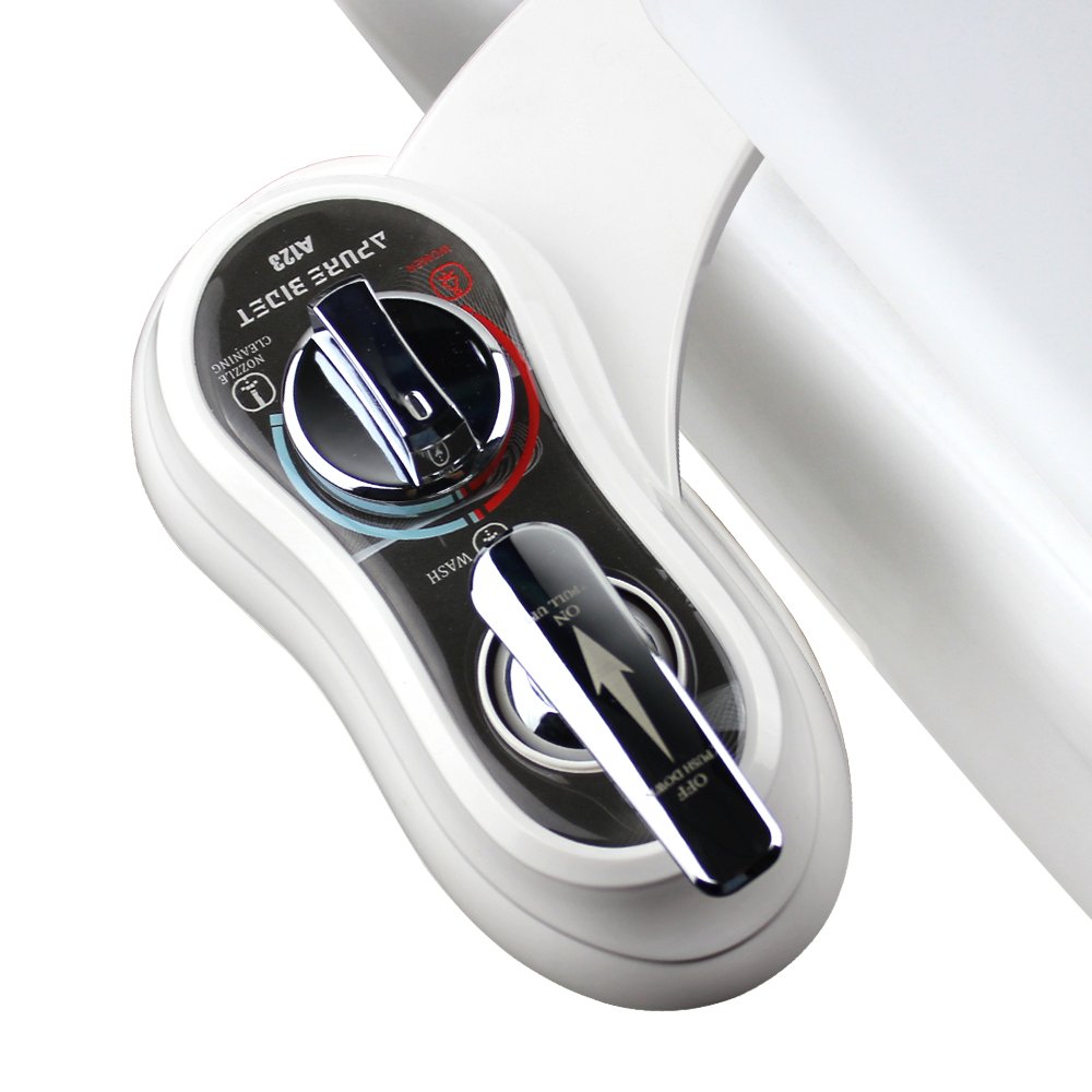 A123 Cold Water Bidet Toilet Seat - Dual Nozzle (Front & Rear Wash) with Self-Cleaning Function - Perfect for Bathroom Upgrade & Hygienic Personal Care