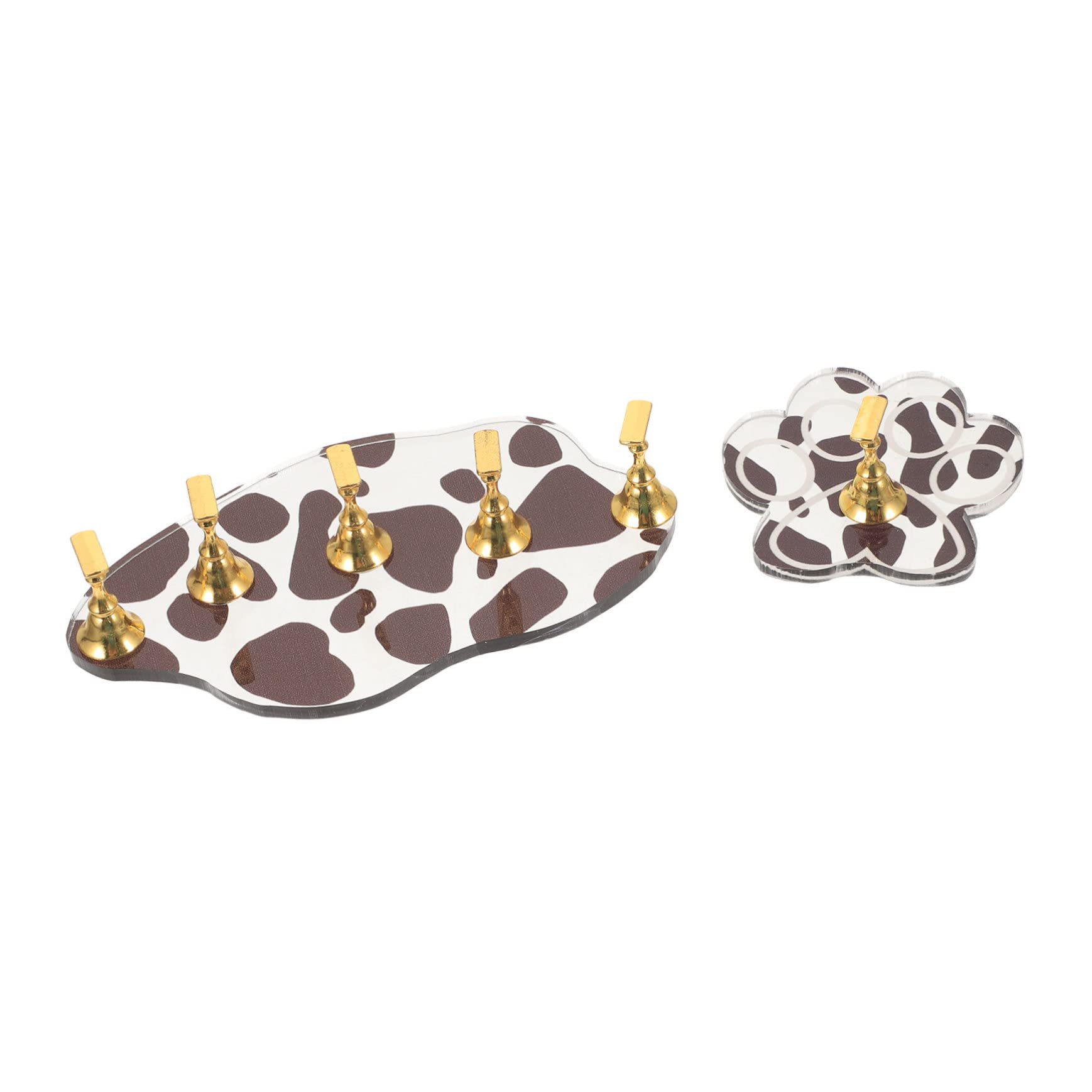 FOMIYES Magnetic Nail Stands for Nail Art Display - 2 Pack Professional Nail Polish Holders for Salon, School & Home Manicure Practice - Perfect for Nail Artists, Students and DIY Enthusiasts