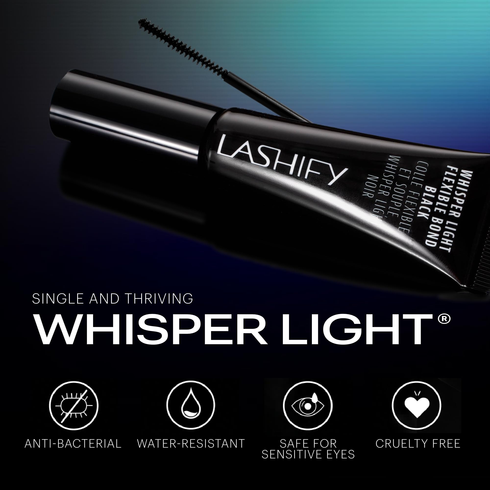 Lashify Control Kit - Complete DIY Eyelash Extension Starter Set with Amplify Gossamer Black 10mm & 12mm Lashes, Black Travel Case & Control Wand - Perfect for Home Use, Travel & Special Occasions