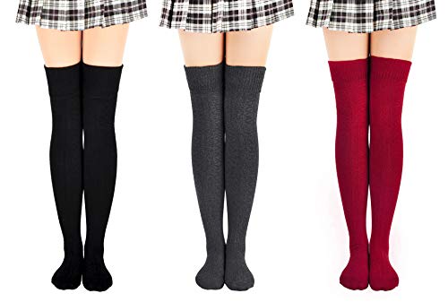 (3p)black+dark Grey+burgundy