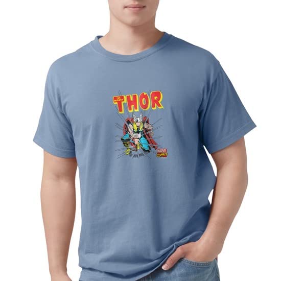 Thor Slam Dark Men's Comfort Colors T-Shirt - Superhero Graphic Tee for Marvel Fans, Casual Wear & Gifts