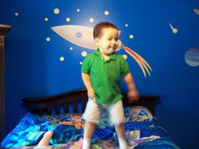 Rocket Ship Mural Wall Decal 3 Feet - Space Themed Kids Room Decor for Bedroom, Nursery & Playroom