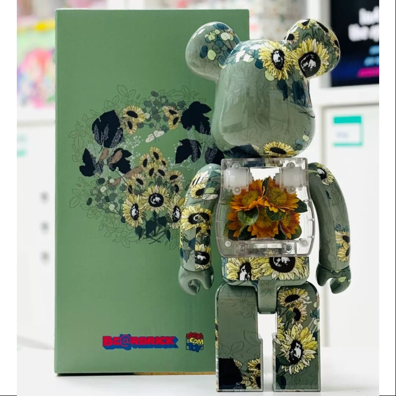 Be@rbrick FOLR@ Sunflower 400% Limited Edition 2024 - Collectible Vinyl Art Toy for Home Decor & Display