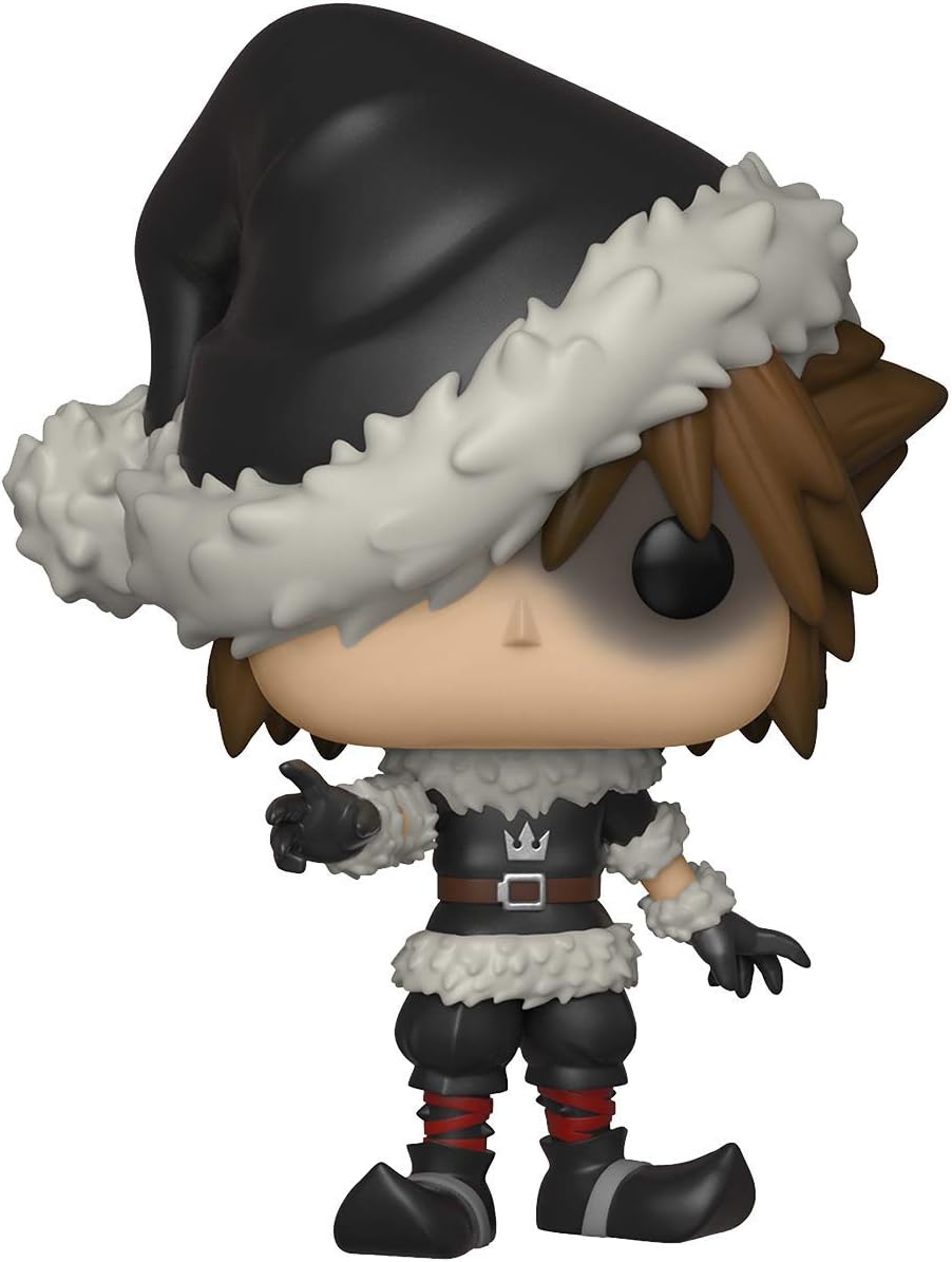Kingdom Hearts Sora Christmas Town Action Figure - Hot Topic Exclusive #449 (Vaulted Collectible) - Perfect for Disney Fans & Anime Collectors - Great Gift for Holidays & Display