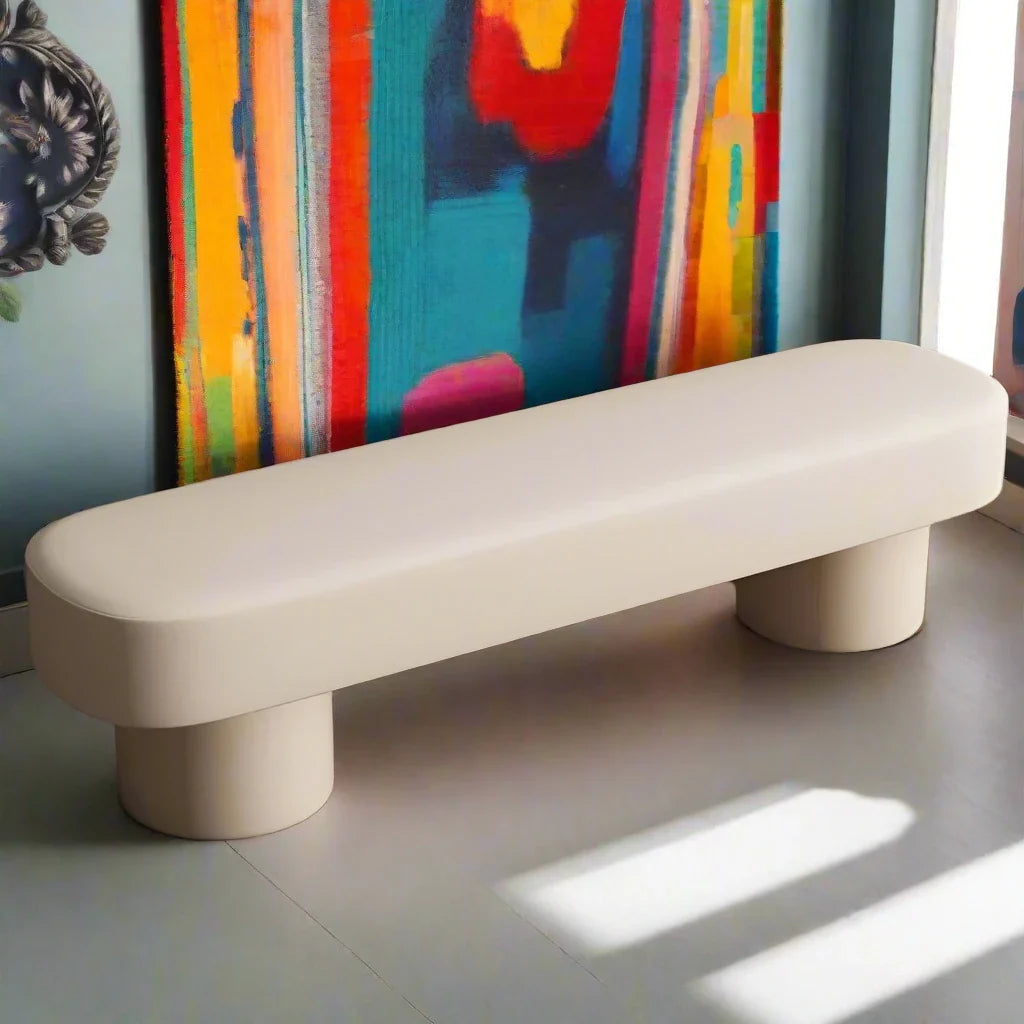 Modern Minimalist Leather Shoe Bench – Sleek & Durable Entryway Storage for Small Spaces – Perfect for Hallway, Bedroom or Closet Organization