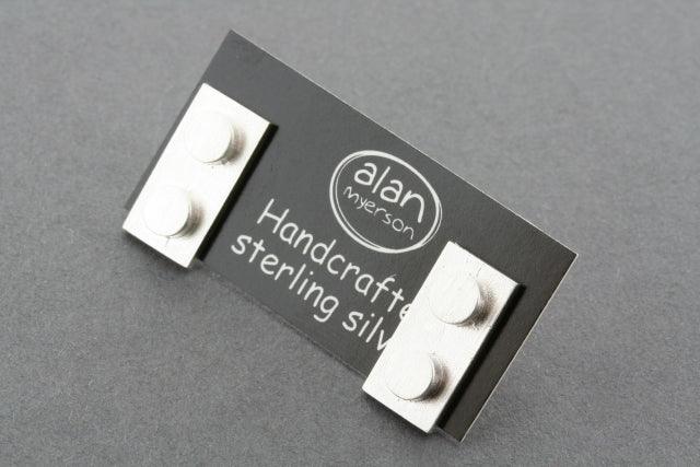 Sterling Silver Lego Stud Earrings for Women - Fun & Unique Jewelry Gift for Lego Lovers - Perfect for Casual Wear, Cosplay & Geek Fashion