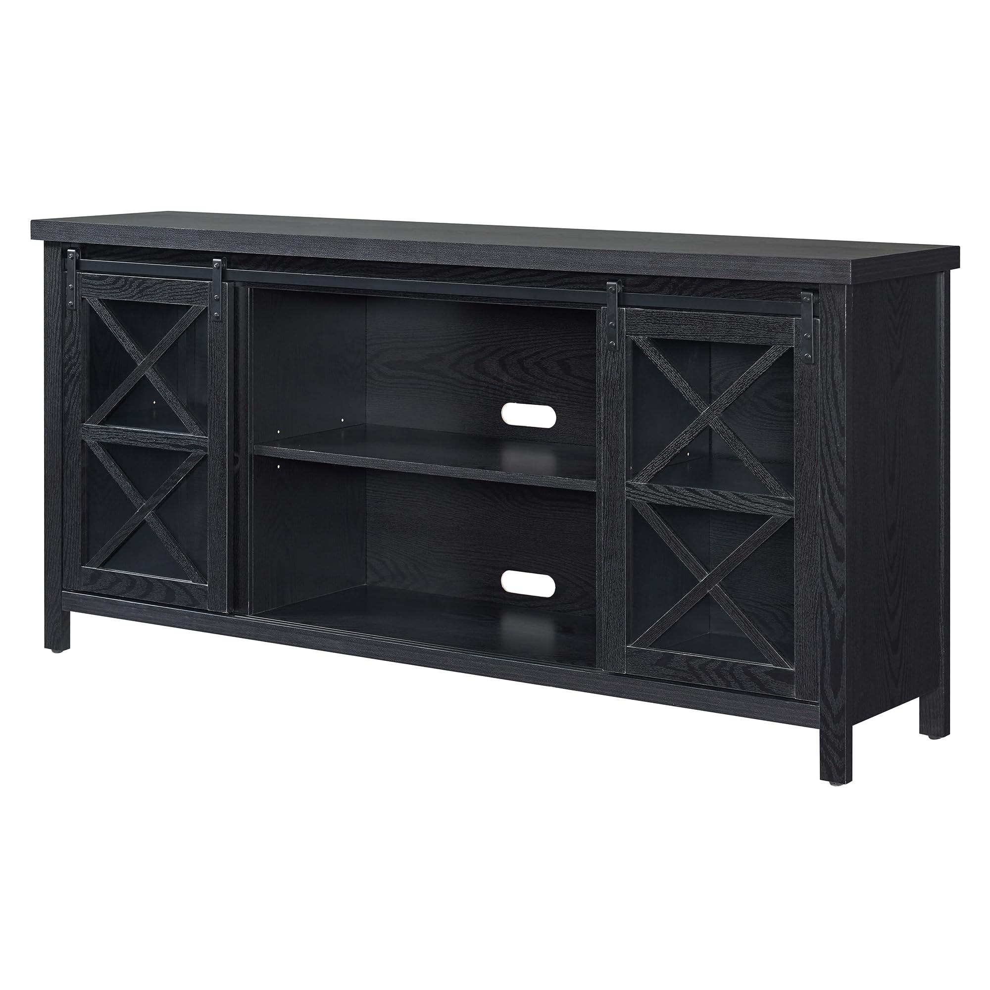 Black Grain Clementine Rectangular TV Stand for TVs up to 80