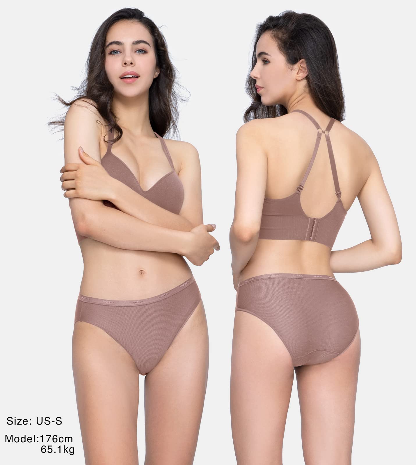 LAPASA Women's Quick Dry Travel Underwear - 5 Pack Breathable Mesh Hiking Bikinis & Activewear Panties for Sports, Gym & Outdoor Adventures | Stay Fresh Comfort All Day