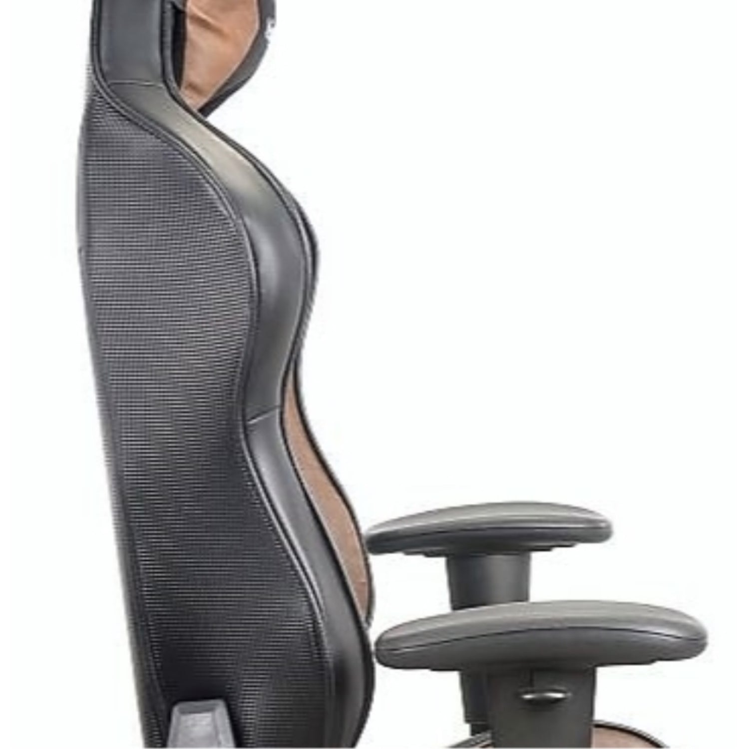 FOOTEST 7608 Ergonomic Gaming Chair - Black & Brown - High Back Racing Style with Lumbar Support for PC, Office, and Esports Gaming Setup