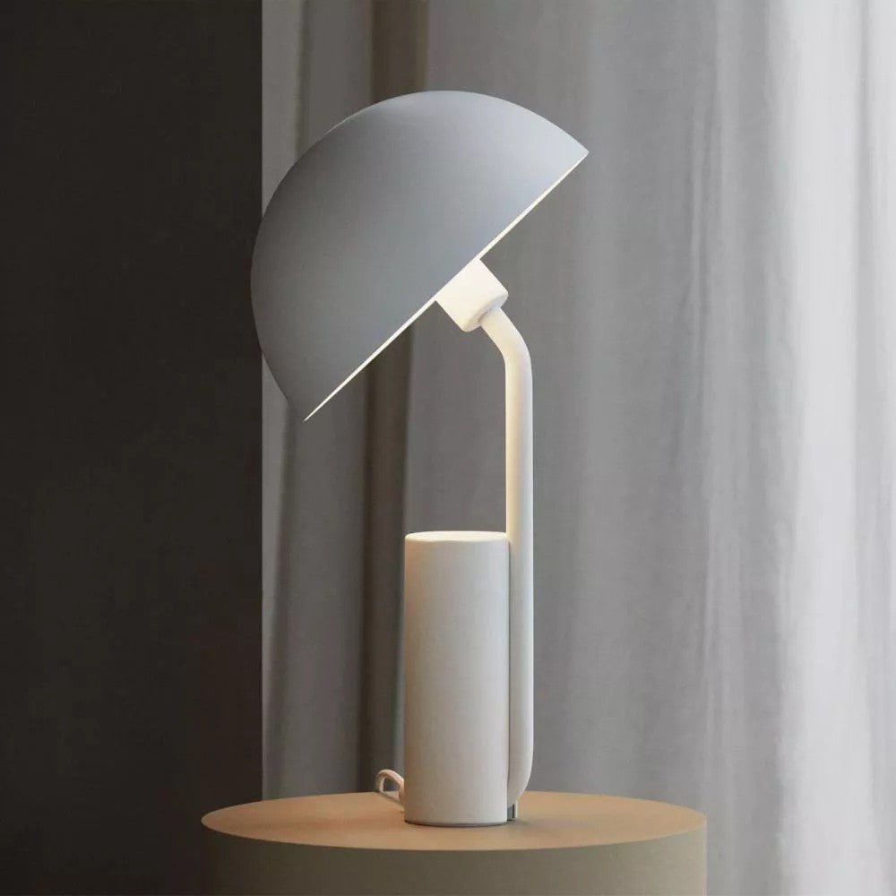 Modern LED Cap Table Lamp - Adjustable Brightness Bedside Desk Light for Living Room, Bedroom, Office - Warm White & Cool White Dimmable Nightstand Lamp
