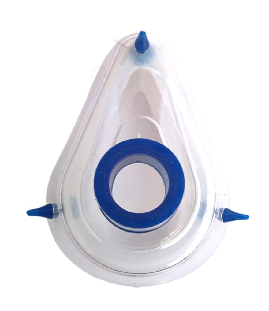 MEDITECH GLOBAL Silicone CPR Face Mask - Adult Size 5 - Emergency Resuscitation Kit for First Aid, Ambulance & Hospital Use