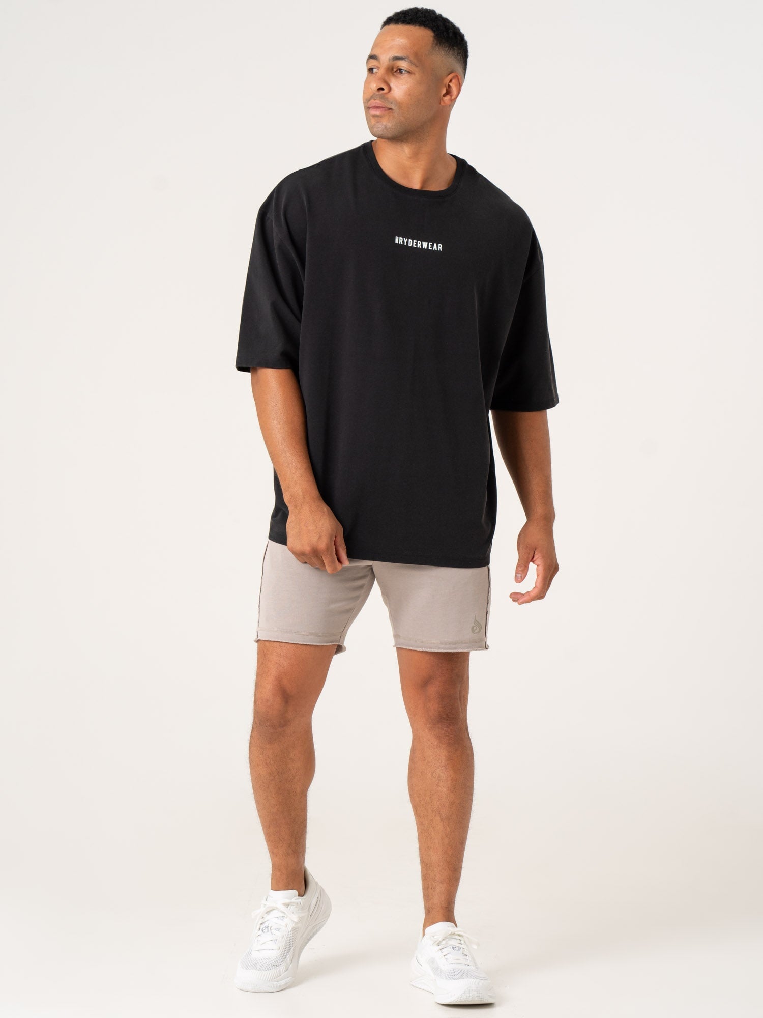 Pursuit Oversized T-Shirt for Men & Women | Black Stonewash Cotton Tee | Casual Streetwear & Loungewear
