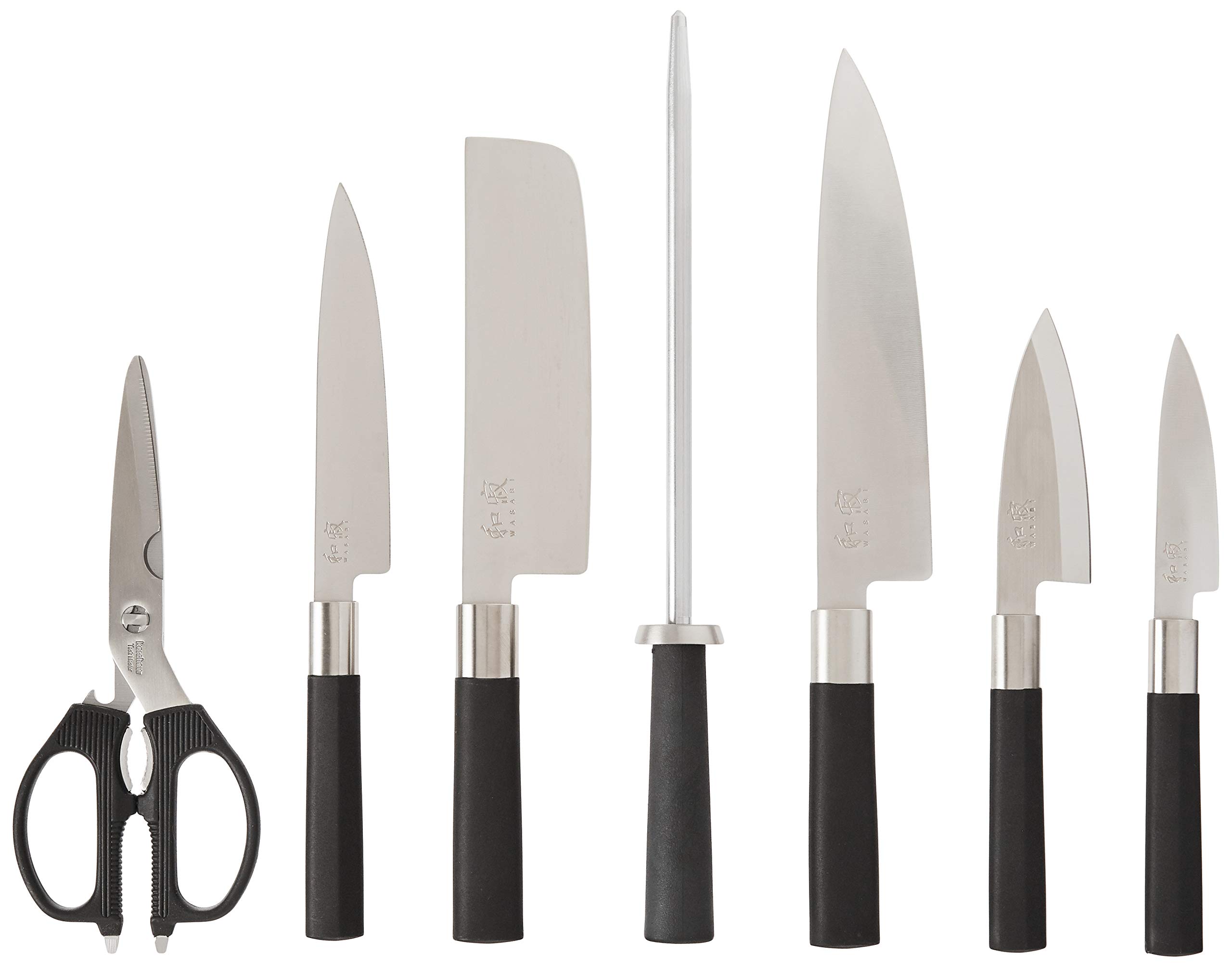 Premium 8-Piece Japanese Knife Set with Block - Includes 8